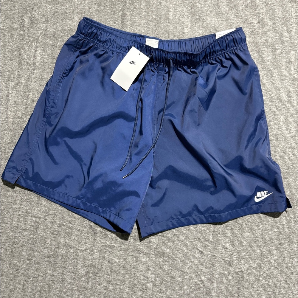 NIKE Men’s Shorts Swim Trunks Content Volley 9” Navy/Blue Large NEW